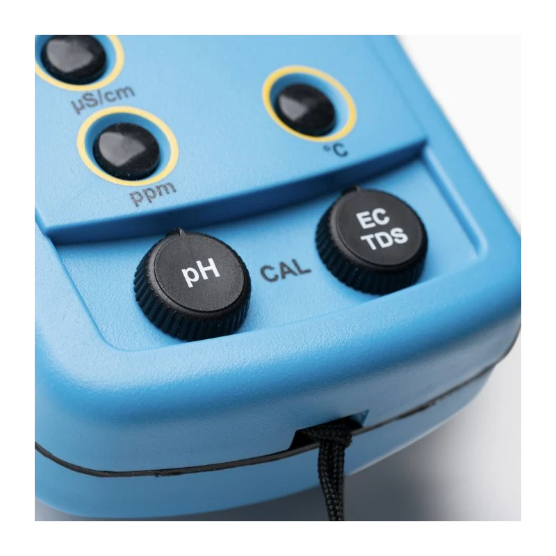 HI9812-51 Portable pH/EC/TDS/Temperature Meter, EC 0-1990 µS/cm, TDS 0-1990 ppm, 0-14 pH | EnvMart
