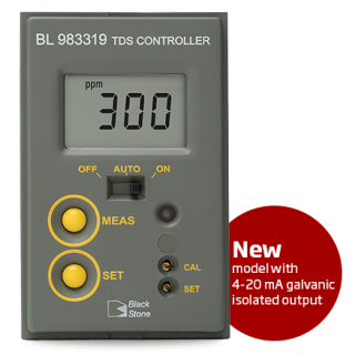 Hanna TDS Mini Controller (0 to 1999 ppm) - BL983319-2 | 230VAC, Output: 4-20 mA