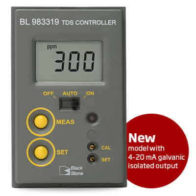 Mini TDS Controller BL983319-2, 0–1999 ppm, 230VAC, Analog Output | EnvMart