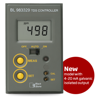 Hanna TDS Mini Controller (0 to 999 ppm) - BL983329-2 | 230VAC, Output: 4-20 mA