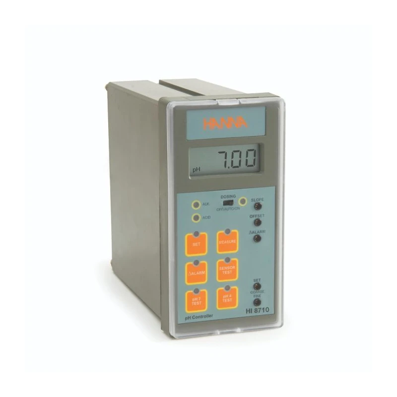 Hanna HI8710 pH Analog Controller with Self-Diagnostic Test | Industrial Panel Mounted pH Control | EnvMart