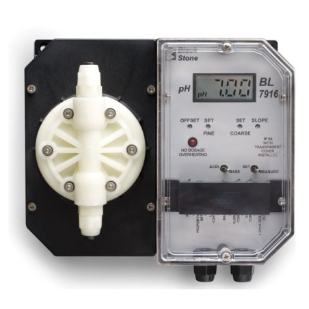 Wall Mounted pH Controller and Chemical Dosing Pump BL7916, Automatic, IP55, 115V | EnvMart