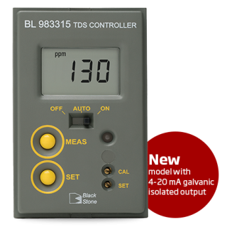 Hanna TDS Mini Controller (0.0 to 199.9 ppm) - BL983315-2 | 230 VAC, Output: 4-20 mA