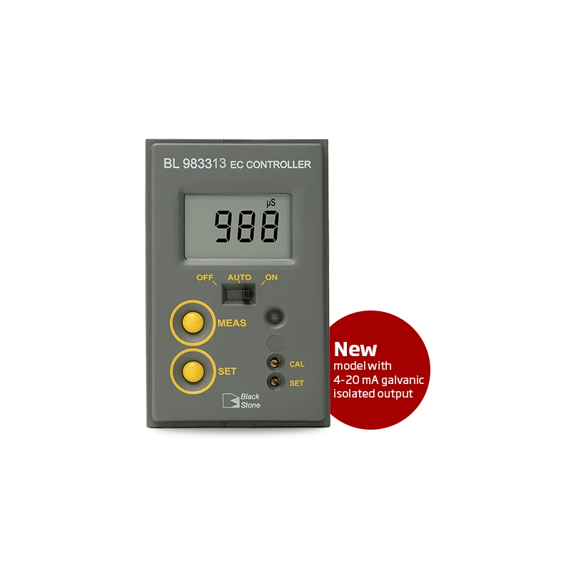 Mini Conductivity Controller BL983313-2, 0-1999 µS/cm, 230VAC, 4-20 mA Output | EnvMart
