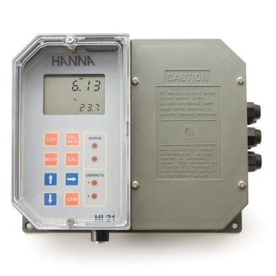 Hanna HI21211 Wall Mounted pH Controller Dual Setpoint Industrial Microprocessor | EnvMart