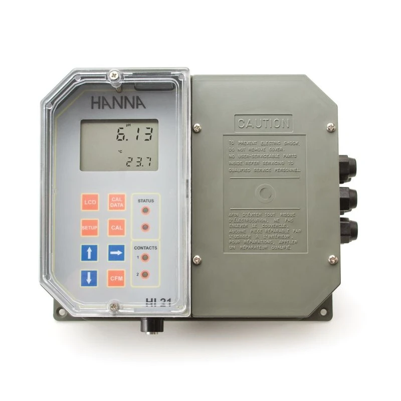 Hanna HI21211 Wall Mounted pH Controller Dual Setpoint Industrial Microprocessor | EnvMart