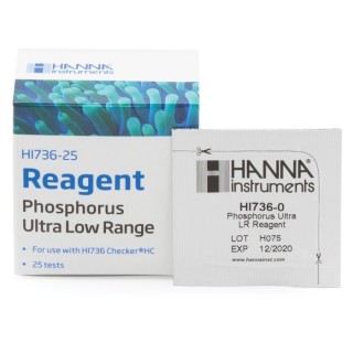Phosphorus Ultra Low-Range Checker HC Reagents HI736-25, Ascorbic Acid Method, 25 Tests | EnvMart