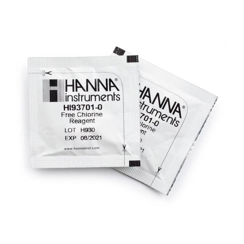 Hanna HI93701-01 Free Chlorine Reagents 100 Tests DPD Method for Photometers | EnvMart