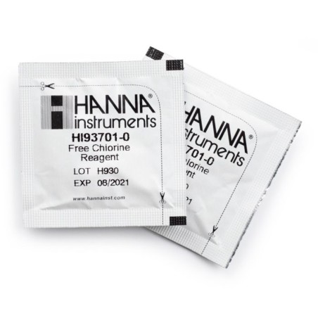 Hanna HI93701-01 Free Chlorine Reagents 100 Tests DPD Method for Photometers | EnvMart