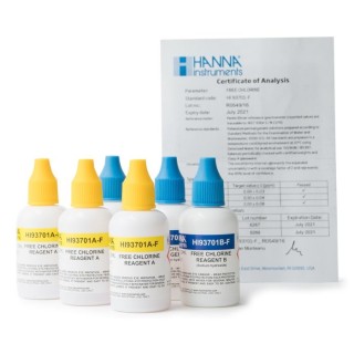 Free Chlorine Liquid Reagents HI93701-F DPD Method 300 Tests | EnvMart
