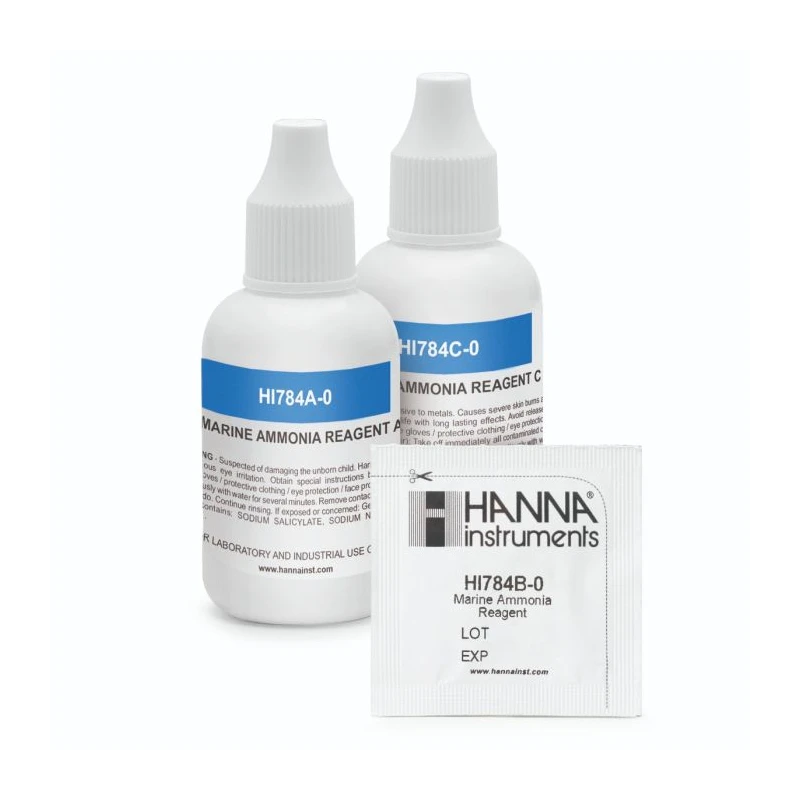 Marine Ammonia HI784-25 Checker HC Reagents, 25 Tests, High-Purity Chemicals | EnvMart