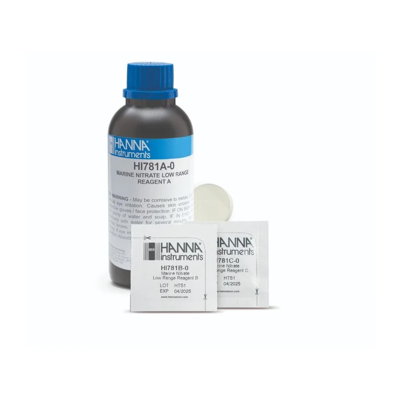 Marine Nitrate Low Range Checker HC Reagents HI781-25, Colorimetric, 25 Tests | EnvMart