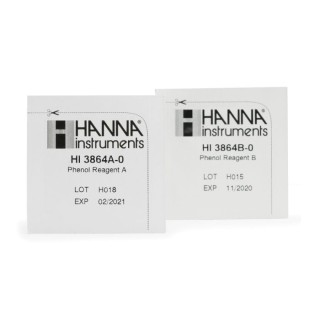 Phenols Test Kit Replacement Reagents HI3864-100, 100 Tests, Colorimetric Aminoantipyrine Method | EnvMart