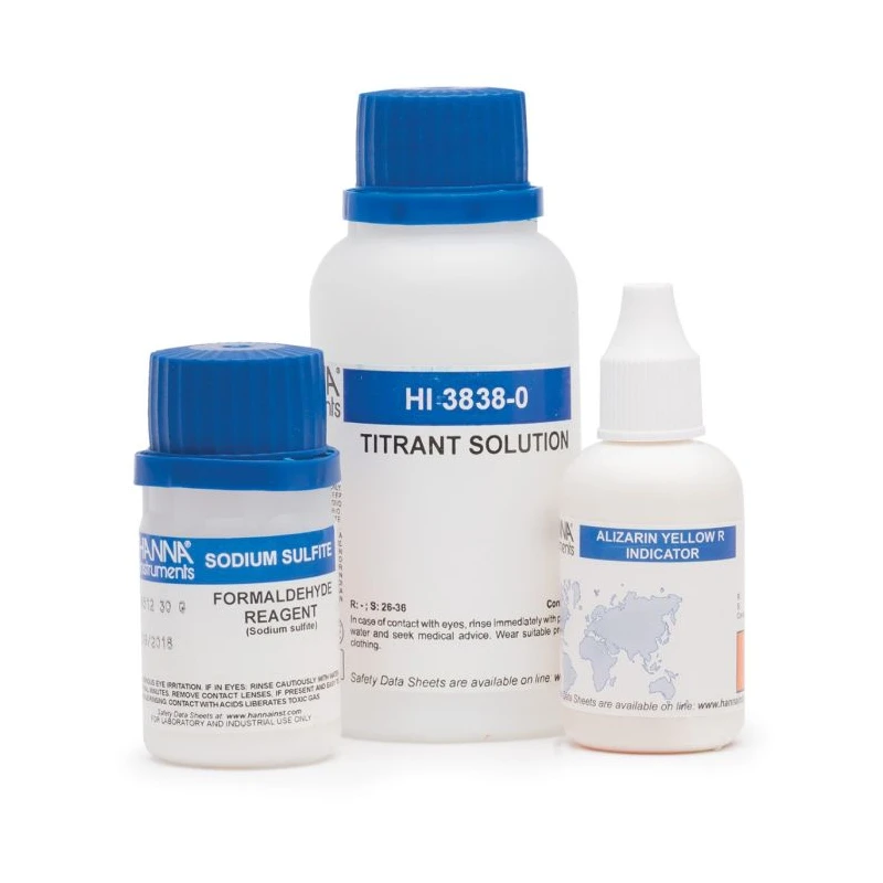 Formaldehyde Test Kit Reagent HI3838-100, Replacement Bottles, 110 Tests Alizarin Yellow R | EnvMart