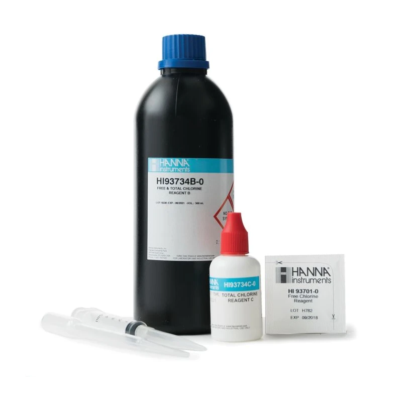 Free and Total Chlorine High Range Reagents HI93734-01 | Colorimetric | 100 Tests | EnvMart