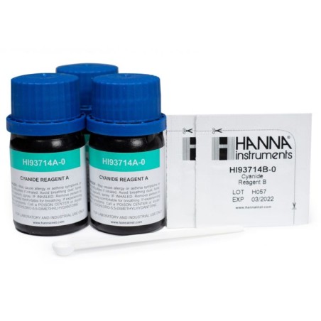 Hanna HI93714-01 Cyanide Reagents, 100 Tests, Colorimetric Water Analysis | EnvMart
