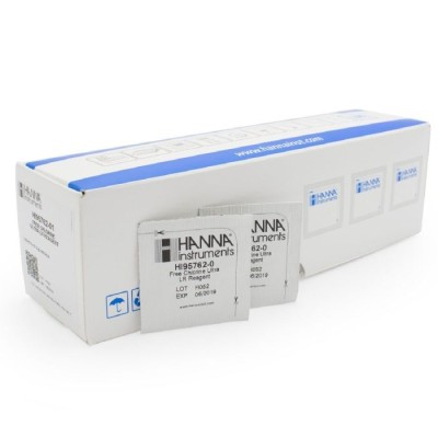 Free Chlorine Ultra Low Range Reagents HI95762-01 for HI96762 Photometer, 100 Tests | EnvMart