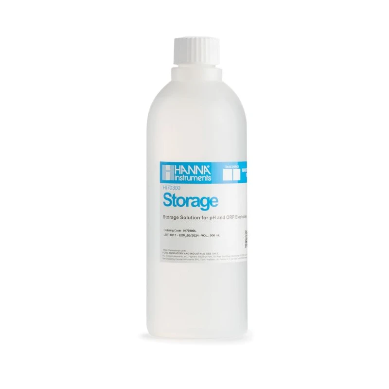 Hanna Instruments HI70300L Electrode Storage Solution 500 mL | EnvMart