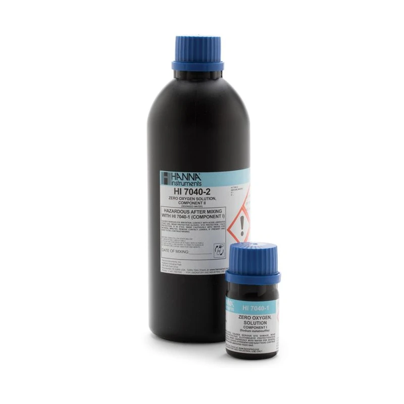 Zero Oxygen Solution Set HI7040L 500 mL Dissolved Oxygen Calibration Solution | EnvMart
