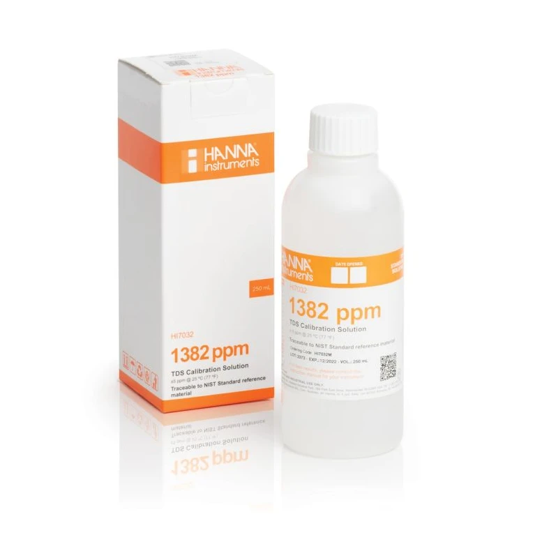 Hanna Instruments HI7032L 1382 mg/L TDS Calibration Solution 500 mL | EnvMart