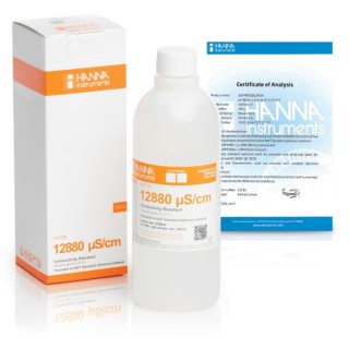 HI7030L/C 12,880 µS/cm Conductivity Standard Solution 500mL Bottle | EnvMart