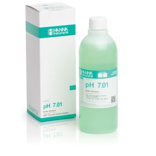 Hanna Instruments HI7007C pH 7.01 Calibration Buffer Solution, 500 mL Green | EnvMart
