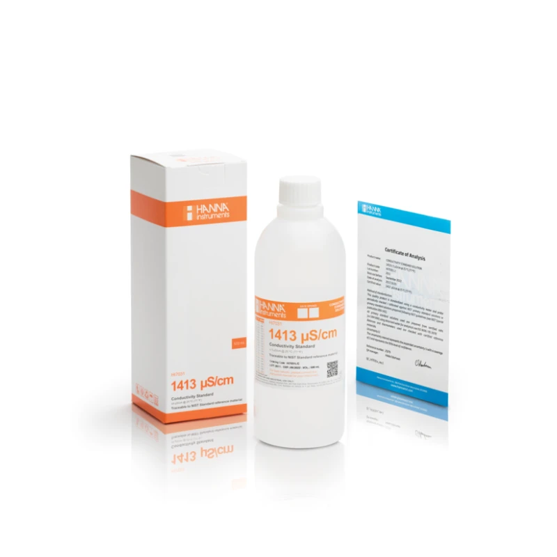 Hanna HI7031/1L Conductivity Standard Solution 1413 µS/cm 1L Bottle | EnvMart