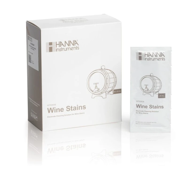 Hanna HI700640P Cleaning Solution Milk Deposits for pH Electrodes 25 x 20 mL Sachets | EnvMart