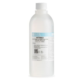 Hanna HI70663L Acidic Cleaning Solution for Soil Deposits, pH Electrode, 500 mL | EnvMart