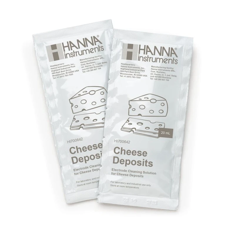 Hanna Instruments HI700642P Cleaning Solution for Cheese Deposits 25 x 20 mL | EnvMart