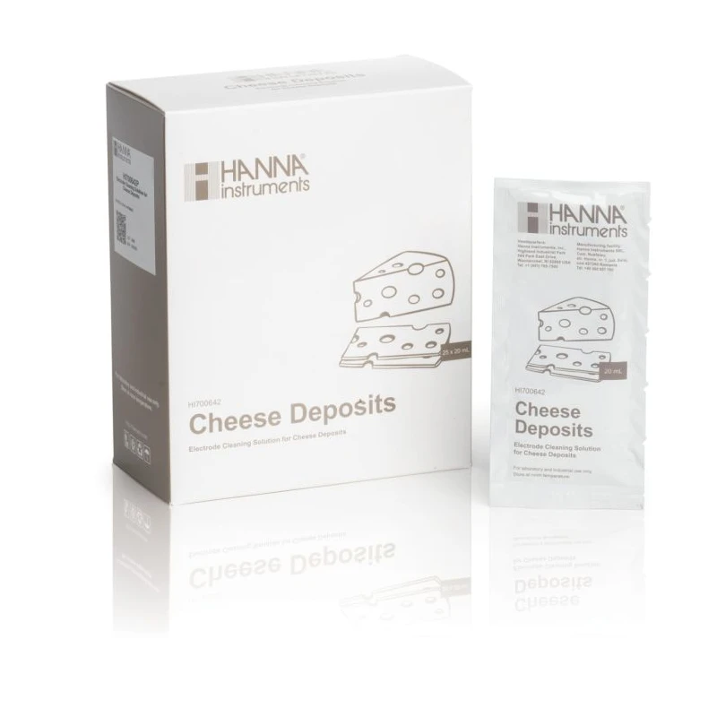 Hanna Instruments HI700642P Cleaning Solution for Cheese Deposits 25 x 20 mL | EnvMart