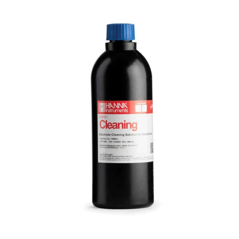 General Purpose Electrode Cleaning Solution HI8061L FDA Bottle 500 mL | EnvMart