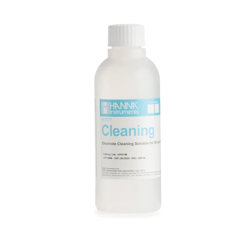 Hanna HI7077M Electrode Cleaning Solution for Oil and Fats 230 mL | EnvMart