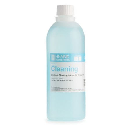 HI7077L Electrode Cleaning Solution for Oil and Fats, 500 mL Bottle | EnvMart