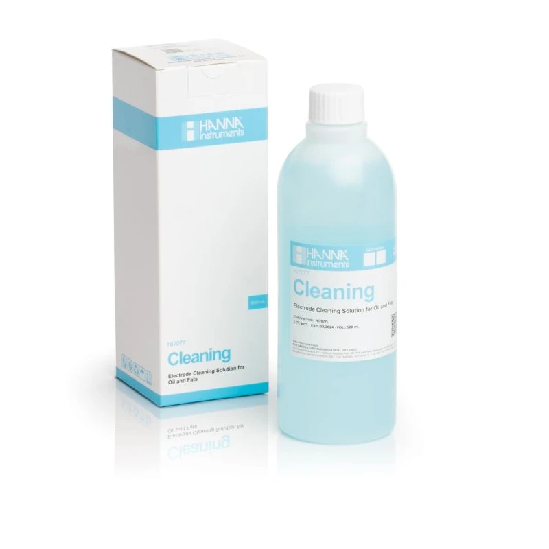 HI7077L Electrode Cleaning Solution for Oil and Fats, 500 mL Bottle | EnvMart