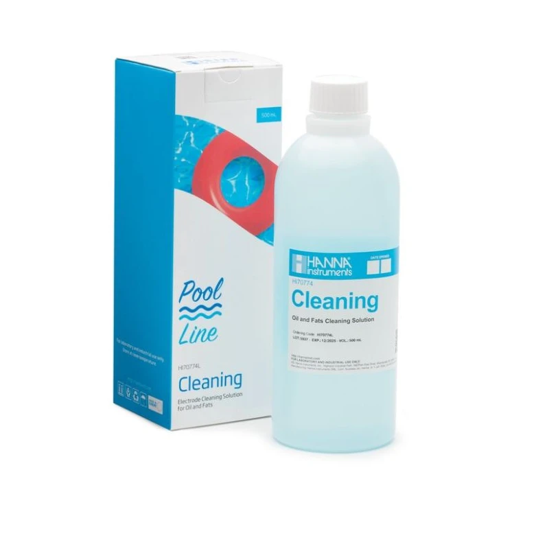 Hanna HI70774L Pool Line Cleaning Solution 500 mL | pH & ORP Electrode Cleaner | EnvMart