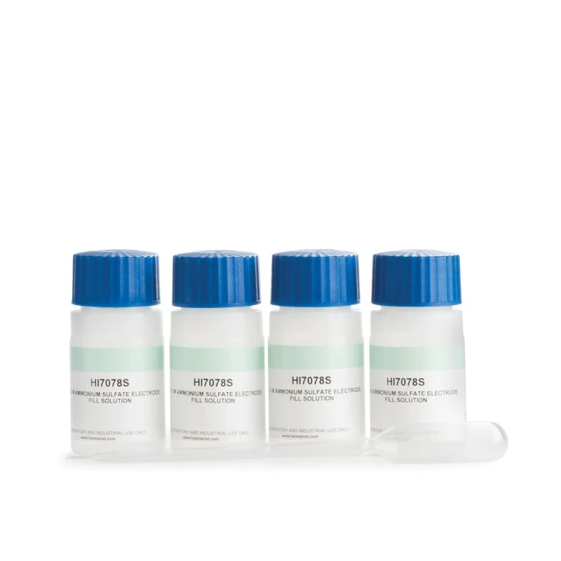 Electrolyte Solution HI7078 0.5M (NH₄)₂SO₄ Laboratory Grade 4 x 30 mL | EnvMart