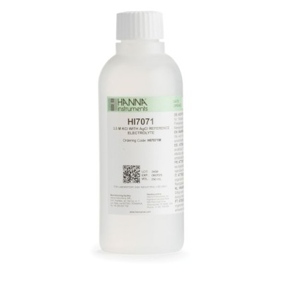 Electrolyte Fill Solution 3.5M KCl + AgCl 230 mL HI7071M for pH & ORP Electrodes | EnvMart