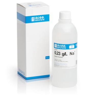 HI7087L Sodium Standard Solution 0.23 g/L for ISE Calibration, 500 mL Bottle | EnvMart