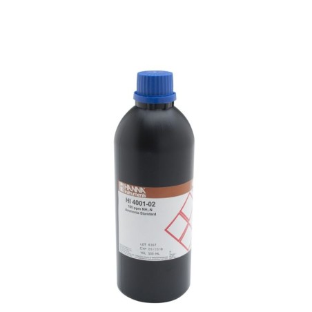 Hanna Instruments HI4001-02 Ammonia ISE Standard Solution 100 ppm, 500 mL | EnvMart