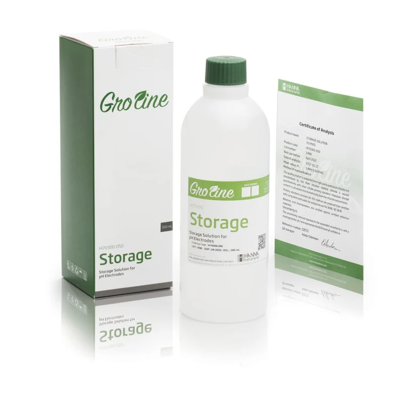 GroLine HI70300-050 Electrode Storage Solution 500 mL for pH/ORP Electrodes | EnvMart