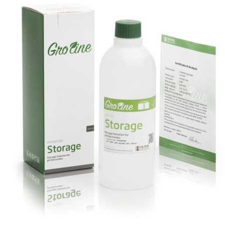 GroLine HI70300-050 Electrode Storage Solution 500 mL for pH/ORP Electrodes | EnvMart