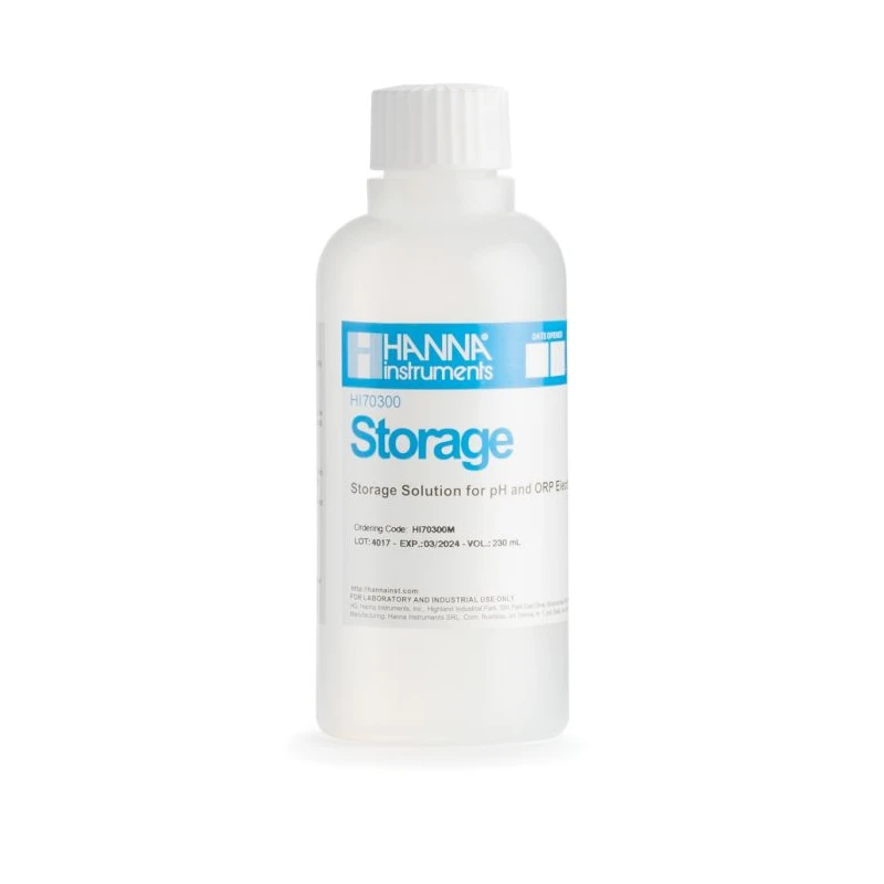 Hanna Instruments HI70300M Electrode Storage Solution 230 mL | EnvMart