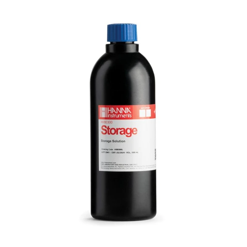 Hanna Instruments HI80300L Electrode Storage Solution 500 mL | EnvMart