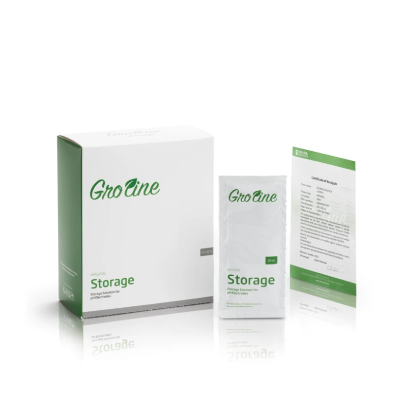 GroLine HI70300G Storage Solution Sachets, 20 mL, 25 Pcs | Electrode Storage | EnvMart