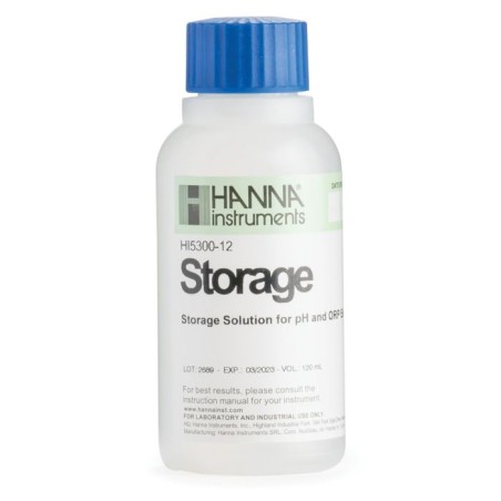Hanna Instruments HI5300-12 Electrode Storage Solution 120 mL for pH/ORP | EnvMart