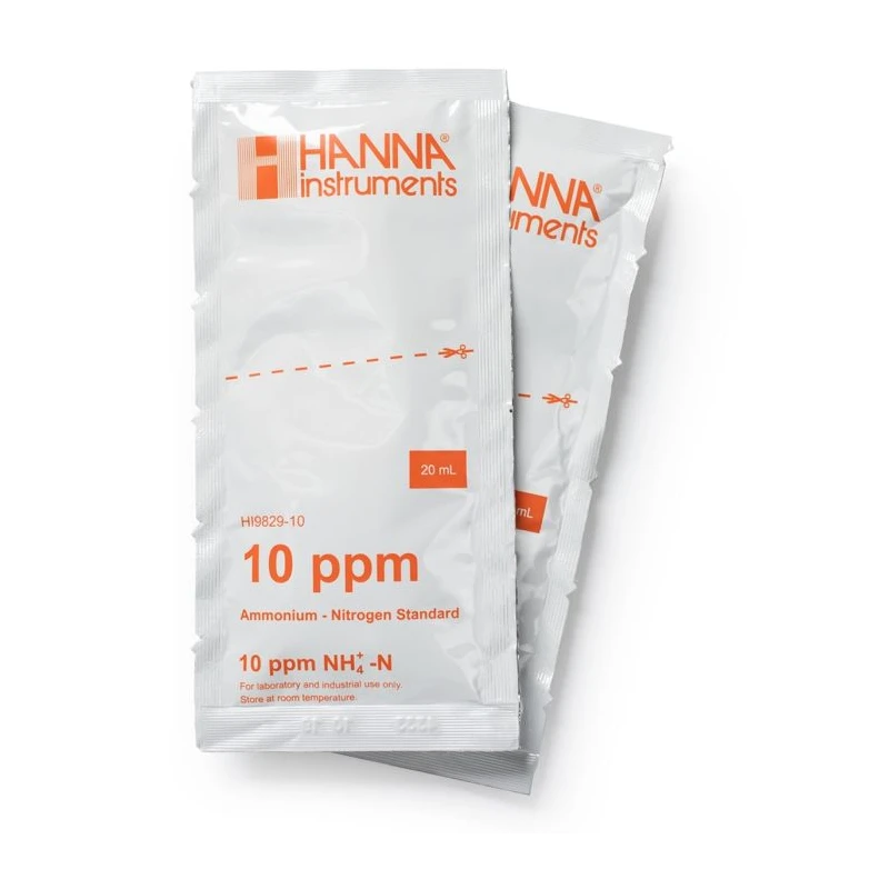 10 ppm Ammonium Calibration Standard Sachets HI9829-10 | Laboratory, Water Quality | EnvMart