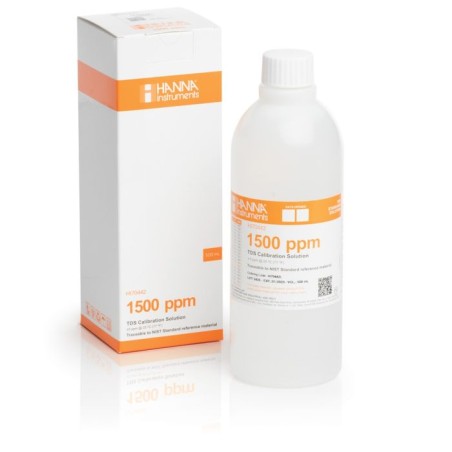 Hanna HI70442L 1500 mg/L TDS Calibration Solution 500 mL | EnvMart