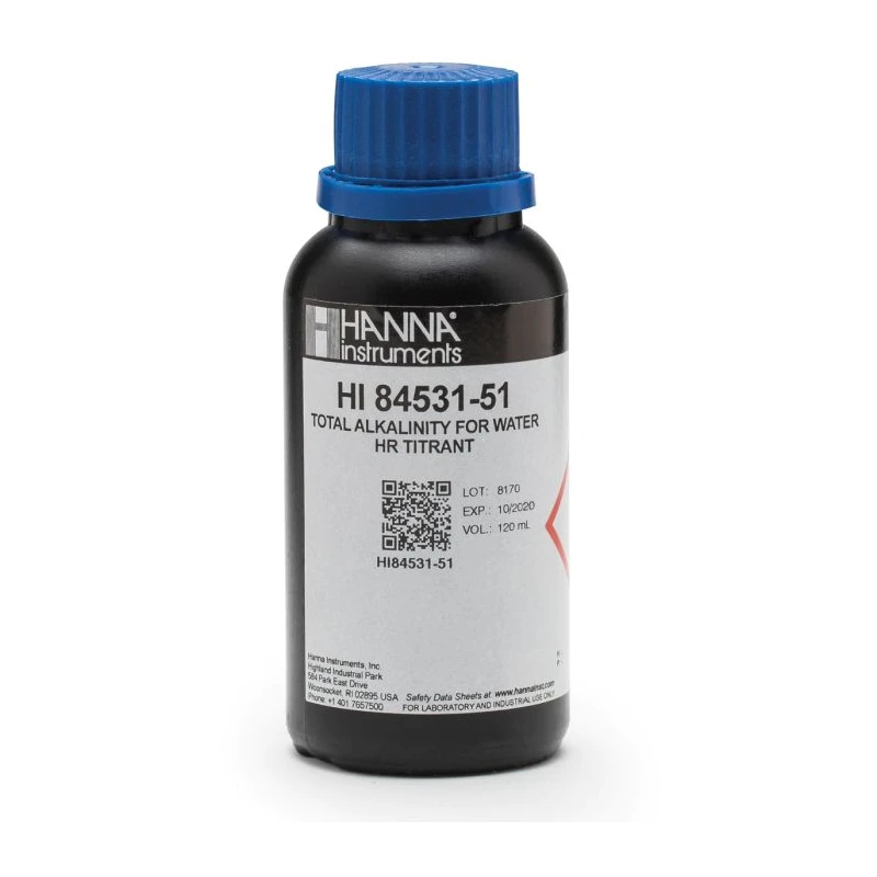 HI84531-55 Pump Calibration Standard Solution 230 mL for Water Mini Titrator | EnvMart
