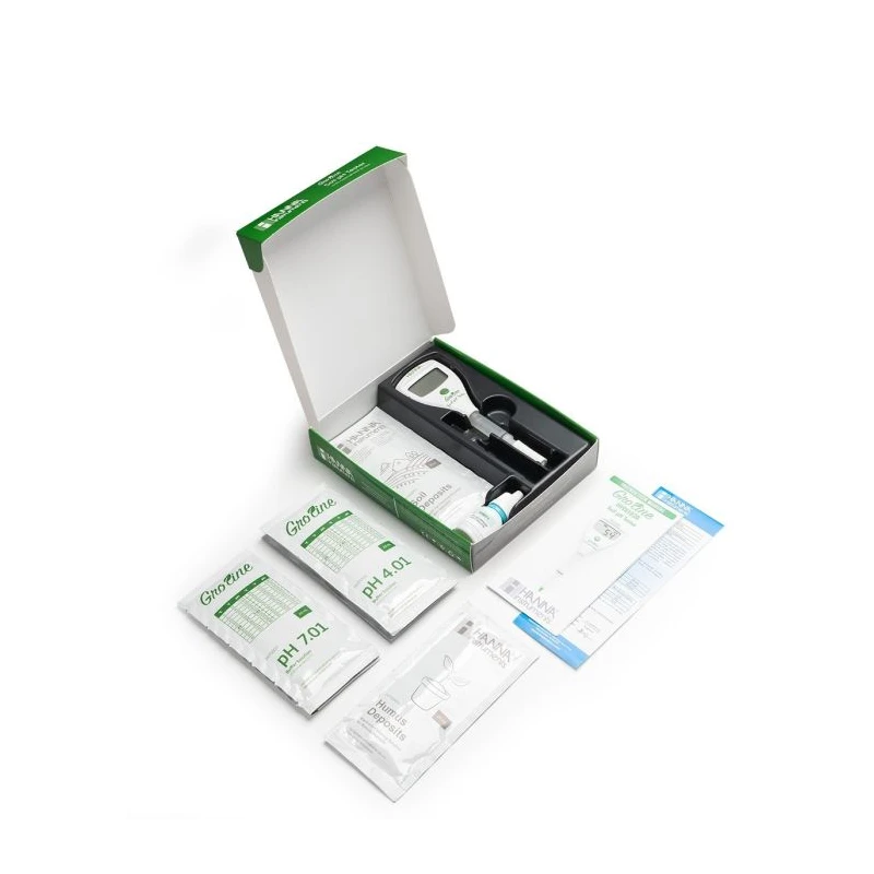 GroLine HI981030 Soil pH Tester | ±0.05 pH Accuracy, Pocket Size, Replaceable Electrode | EnvMart